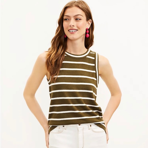 LOFT Tops - LOFT Forest Green Tank Top